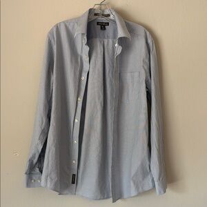 Eddie Bauer Men's Light Blue Stripe Button-Down Shirt